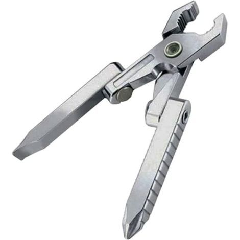 Tragbares 3-in-1-Multitool aus Edelstahl, leichtes Multitool mit Zange, Schraubendreher und Abisolierzange für Camping, Outdoor-Aktivitäten, Innenräume und den Heimgebrauch (1/5)