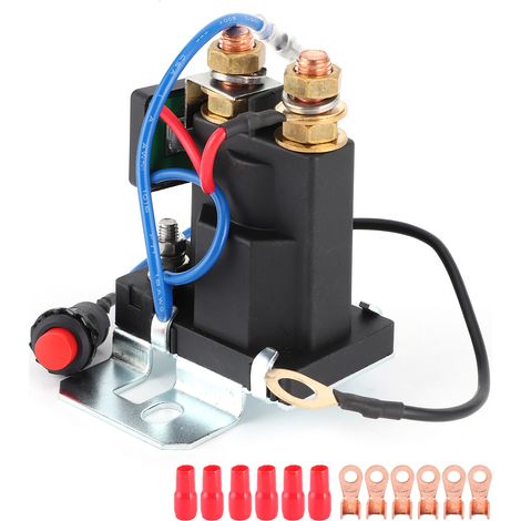 Protège-bornes pour relais séparateur de batteries double 12V 200A – Kit capuchons isolants pour modification véhicule (1/5)