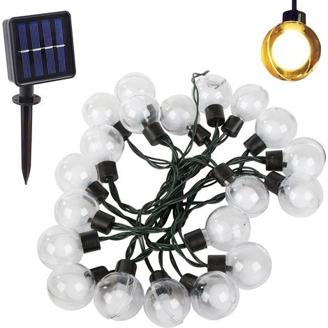 Guirlande lumineuse LED, 380 cm, à énergie solaire, pour fêtes, mariages, fenêtres, arbres et décorations saisonnières.-AquaForge (1/5)