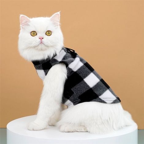 Pullover, cardigan in morbido pile con passante per cintura, abbigliamento invernale per animali domestici, per cuccioli, cani di piccola taglia, gatti, orsacchiotti, Chihuahua e Yo (1/4)
