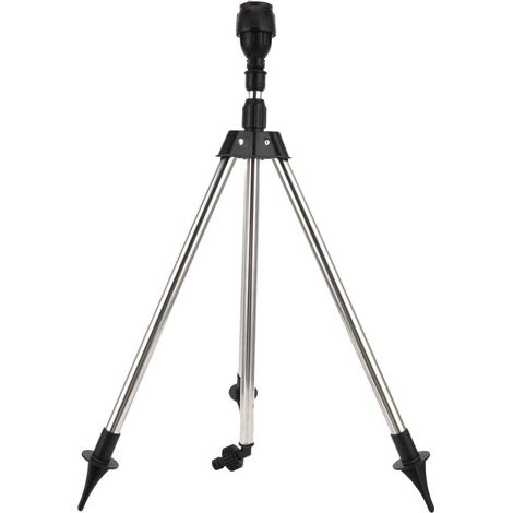 Beyamis Sprinkler treppiede rotante a 360° – telescopico 64-94cm, 10-24m, in acciaio inox, impianti di irrigazione, giardino/prato (1/5)