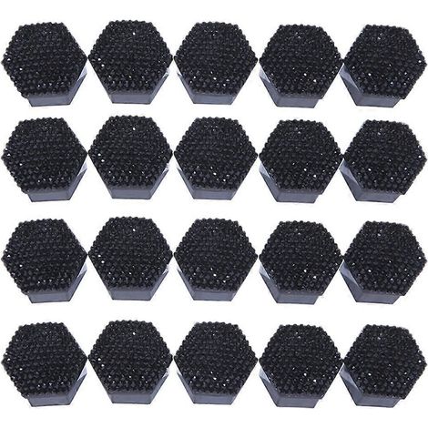 20 Stück Radmutternkappen, Felgenschraubenabdeckungen 17/19/21 mm, Raddekorationen, 21 mm Innendurchmesser, Schwarz