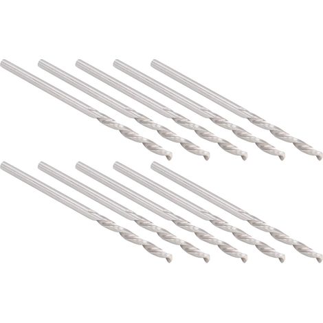 Lot de 10 forets hélicoïdaux en acier rapide avec tige droite 1,75 mm pour fournitures industrielles (1/5)