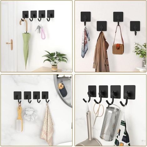 Rouleau de porte de douche, 4 roulettes doubles pour porte de douche pour Cabine de Douche pour trou de verre de 14 mm (1/4)