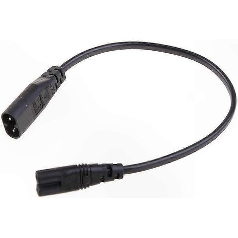 Cordon prolongateur femelle C7 vers mâle C8, câble d'alimentation IEC320 C8-C7, adaptateur convertisseur pour PDU et UPS, longueur 3 mètres. (1/5)