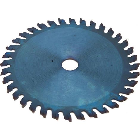 Lame de scie circulaire en carbure de 85 x 10 mm / 85 x 15 mm avec revêtement bleu pour le bois et les métaux tendres