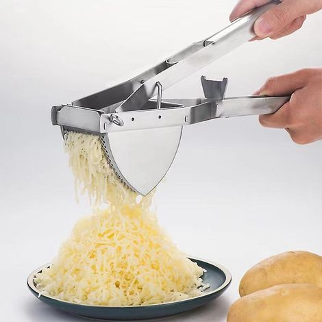 Kartoffelstampfer mit gutem Griff, Kartoffelstampfer aus Edelstahl, professionelles Küchengerät, Fruchtpresse, Babynahrungsstampfer (1/5)