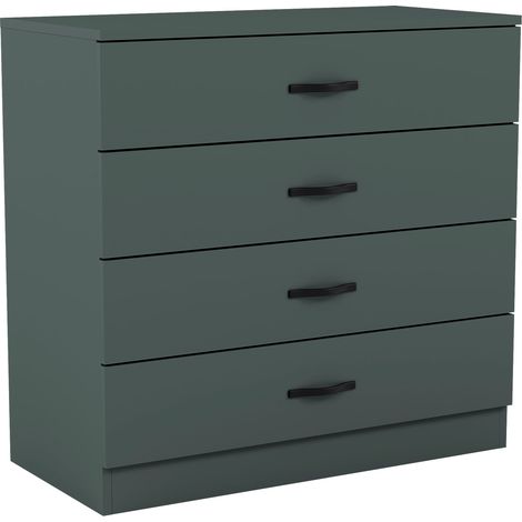 Riano 4 Drawer Chest of Drawers Bedroom Storage Furniture, Green