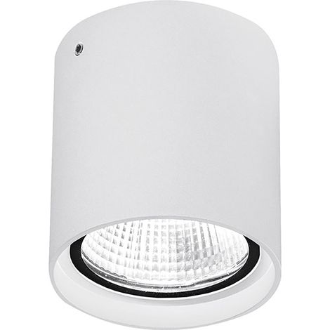 Downlight Plafonnier Rond Blanc KUBA 20W LED 3000K IP65 - Plafonnier Extérieur en Aluminium Haute Résistance - Rossini Illuminazione (1/4)