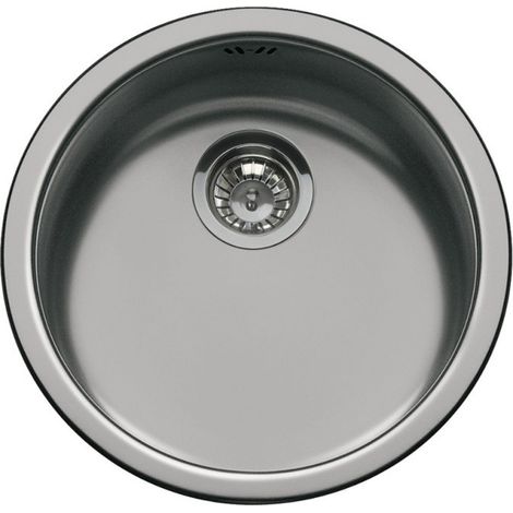 Evier encastrable 1 bac rond noir mat 43.7x43.7 - Smeg 10I3PN (1/3)