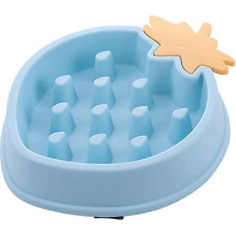 Gamelle anti-ballonnements antidérapante en plastique sûr, à alimentation lente et de forme amusante, pour chiens souffrant de ballonnements. (1/5)
