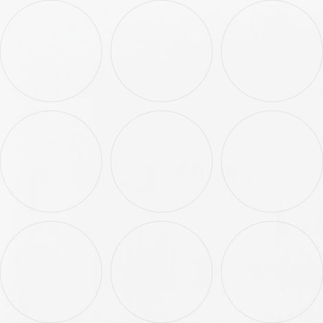 Tapones para muebles autoadhesivos ABS blanco liso diámetro 20 10482 HL00 (hoja de 9 piezas) Riex JS10 (1/4)