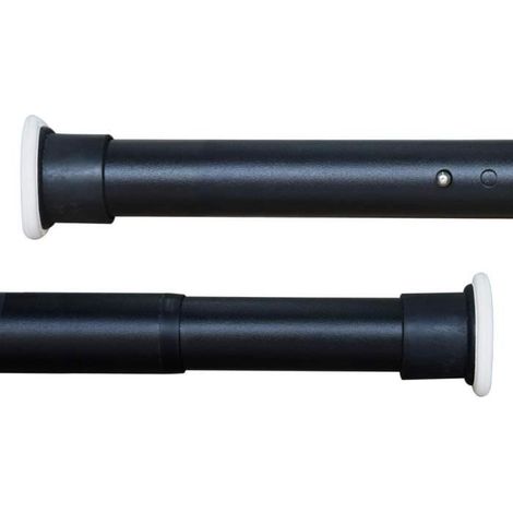 Tringle extensible rideau 310-360 cm – Noir mat – Pour intérieur – Solide (1/4)
