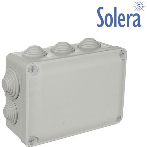 Boîtier de connexion étanche rectangulaire « Ybox » à 10 cônes IP55/IK08 153x110x65mm/160x120x75mm marque N (Aenor) avec couverc