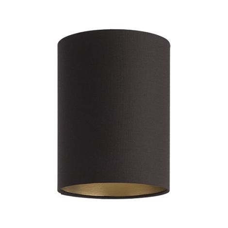Paralume RON 15/20 paralume Polycotton nero /Lamina d'oro max. 28W