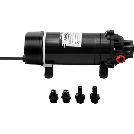 HAUTOUR Pompe à eau à membrane 220 V auto-amorçante 160 PSI 5,5 l/min, pompe à membrane pour camping-cars, caravanes, bateaux, lavage et irrigation de jardin (1/5)
