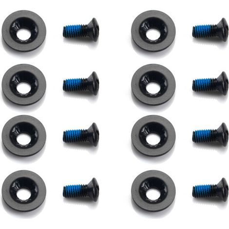 Lot de 16 vis M6 pour fixation de snowboard, 1 jeu de vis fixes pour snowboard, accessoires de ski pour fixations de snowboard, 8 vis, 8 rondelles (1/4)