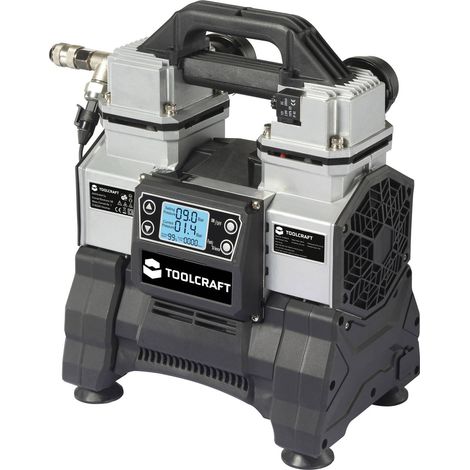 [GEBRAUCHT] B-Ware TOOLCRAFT DRUCKLUFT-KOMPRESSOR DC18V 500W 65l/min 9bar 2 Zylinder mobil kompakt