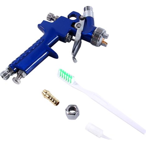 Pistolet à peinture pneumatique HVLP miniature à alimentation par gravité, basse pression, buse de 0,8 mm, 100 ml (1/5)