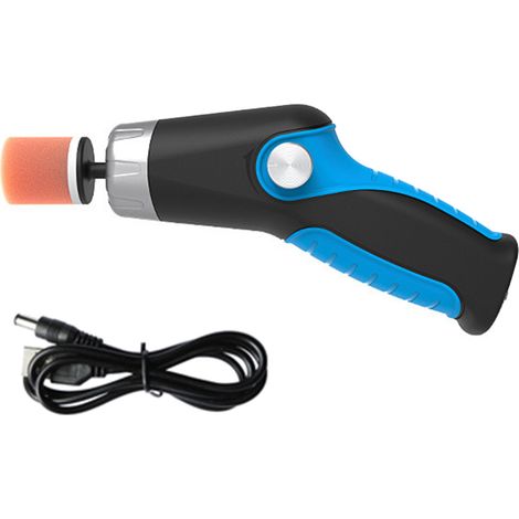 Lucidatrice per auto da 60 W, velocità variabile fino a 15.000 giri/min, batteria da 2.000 mAh, 3 testine.