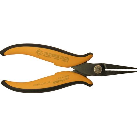 Needle-Nose Circlip Pliers, 160 mm, Serrated Jaws (1/3)