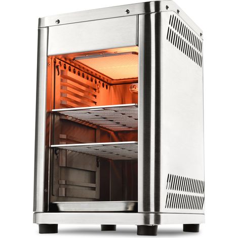 TAINO Design Oberhitzegrill Gas Steakgrill 800 Grad Hochleistungsgrill Edelstahl Silber (1/5)