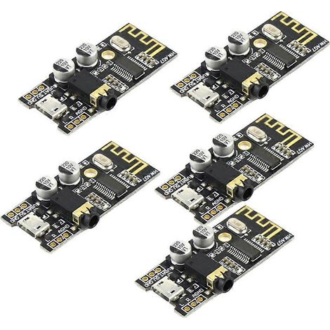 5 MH-M28 Drahtlose Bluetooth-Audioempfängermodule, DIY Bluetooth 4.2 Hi-Fi-Verstärkerplatine, DIY Hi-Fi-Modul, B (1/5)