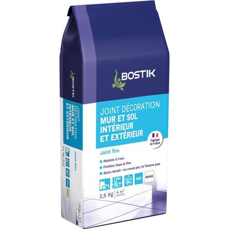 Joint Mur et Sol Intérieur/Extérieur - Bostik Couleur: BEIGE - Conditionnement: 2.5KG