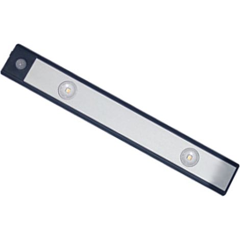 Lampe de meuble LED sans fil, intelligente, rechargeable et ultra-mince avec détecteur de mouvement, 20 cm / 7,9 pouces, noire (1/5)