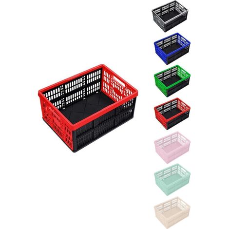 Caja Plegable de 32 Litros para Almacenamiento  Resistente y Compacta  Ideal para Organización en Hogar y Oficina  48x35cm (1/5)