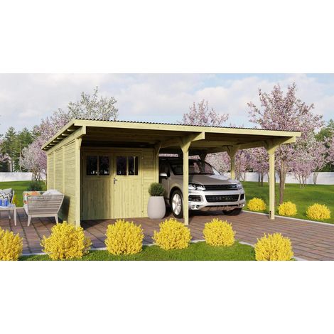 Carport doppelt Eco 2 B integr.Abstellraum 1xSW und RW