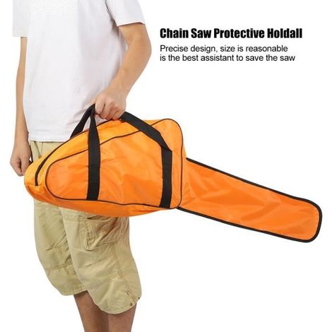 Sac de transport pour tronçonneuse - VGEBY - Orange - Imperméable - Résistant - 600D (1/4)