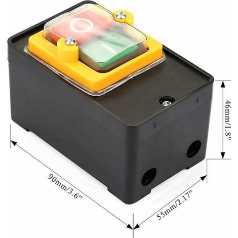 Interrupteur Bouton Poussoir - Étanche IP65 - Monophasé 220V Triphasé 380V - 1500 W - Pour Usage Intérieur (1/4)