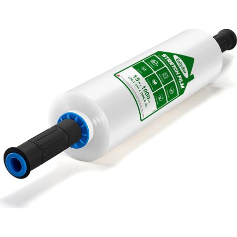 Film Étirable Transparent 38,1cmx304,5m 80 Gauge Poignée Palettes (1/5)