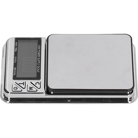 Balance électronique précise pour bijoux, charge USB, lecture stable, haute sensibilité, écran LCD pour peser colliers en or