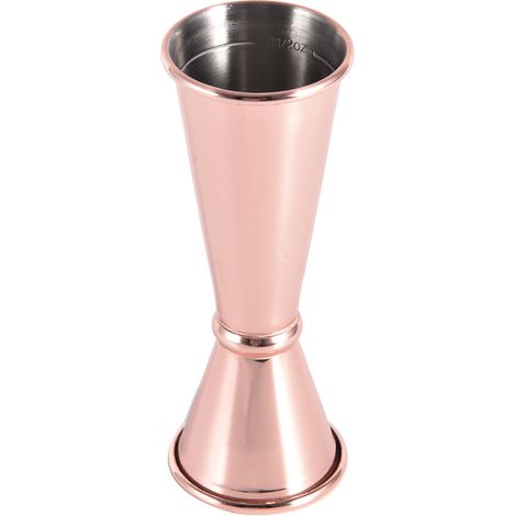 Cuve à cocktails en acier inoxydable 304, double jigger de mesure pour barman, accessoires de bar couleur or rose (1/5)