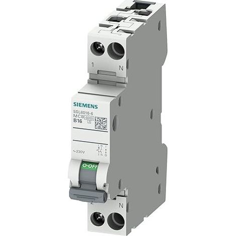 Interrupteur et disjoncteur Siemens 5sl6016-6 16A 6kA