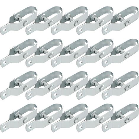 20 Stück Zaunspanner 100 mm, Zaunspanner aus verzinktem Stahl, Drahtspanner für Zaun, Garten, Stahldraht, Antenne, Wäscheleine