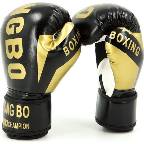 Weiche Boxhandschuhe – Atmungsaktives Trainingsmodell für Kampfsportarten – Schwarz (1/5)
