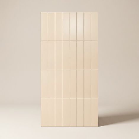 Carrelage Mur Ceramic Connection Beige Mate 7,5x30 cm