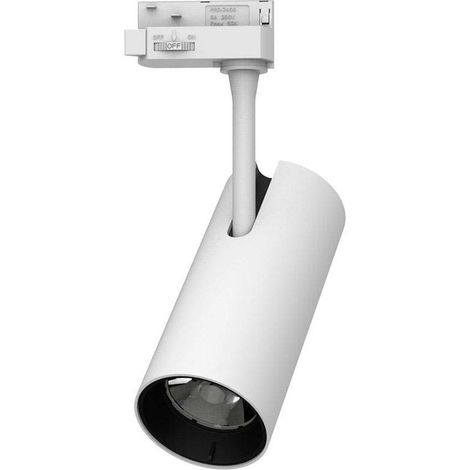 Foco Carril Trifásico 33W PROLUX RAIL Chip Led CREE, driver Tridonic, Blanco neutro