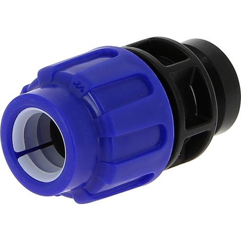 Raccord polypropylène compression 10bar Femelle 1/2 PE Ø20