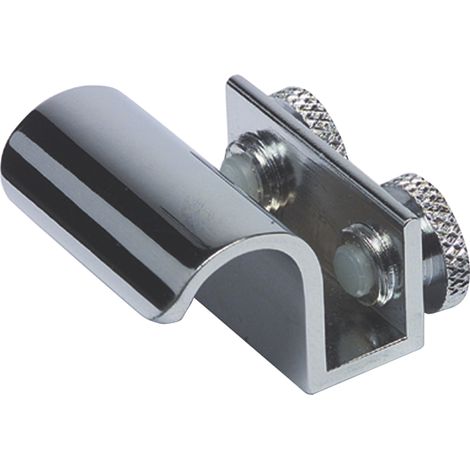 Glastürgriff 403, Glas 6-8 mm 20x30 mm, Messing verchromt poliert (1/2)