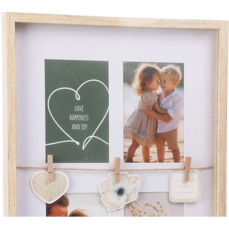 Home Styling Collection Cornice foto rustica bianca 43,5x31,3 cm