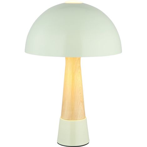 Globo - lámpara de mesa - PAULIN - verde - metal - Ø 25cm - E27 - (1/5)