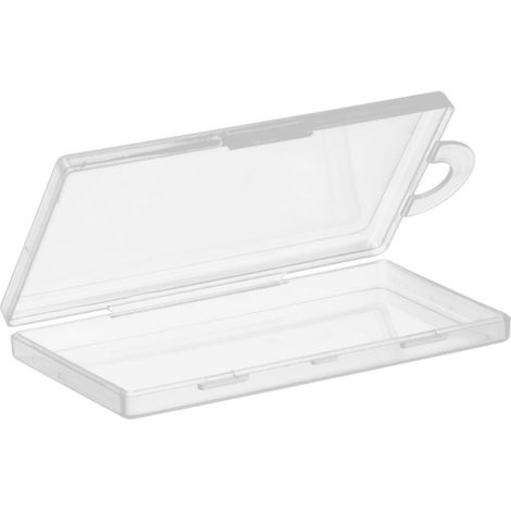 Boîte de rangement rectangulaire transparente avec couvercle, boîte en plastique transparent PP,1125810mm (1/5)