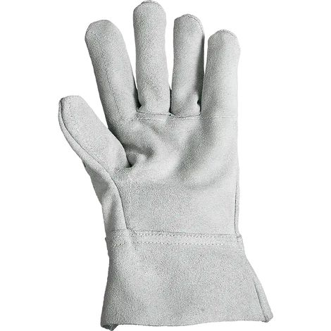 SIR SAFETY SYSTEM SPARTA Gants de protection mécanique en cuir gris Taille 10 Lot de 12 paires