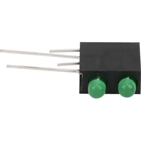 Lot de 100 supports de lampe LED à double trou de 3 mm avec base, accessoires indicateurs industriels, lumière verte (1/5)