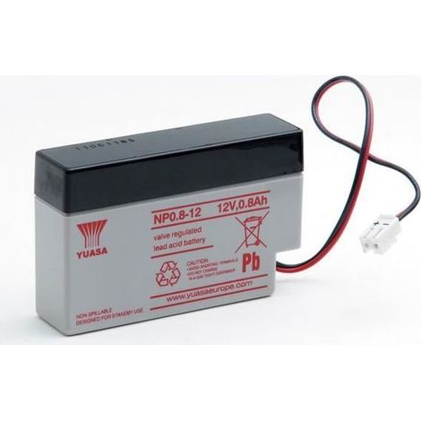 Batterie plomb AGM NP0.8-12 12V 0.8Ah YUASA - Batterie(s) (1/4)