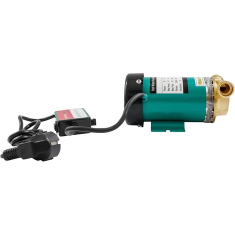 Bomba de agua caliente 220V 50Hz 90W 20L/min Bomba de presión doméstica automática Cabeza máxima 10m para calentador de agua Grifo de ducha Bomba de circulación de agua Bomba de alta presión (1/5)